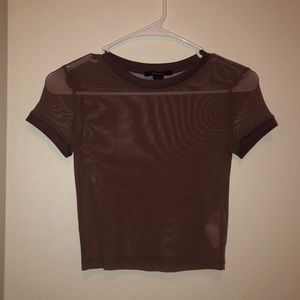 Sheer crop top